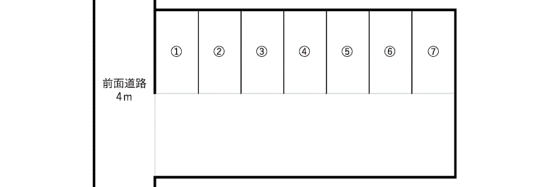 RJ富樫第2パーキング区割り図