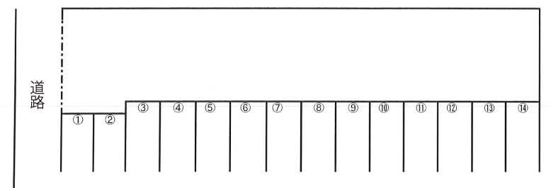 RJ富樫パーキング区割り図